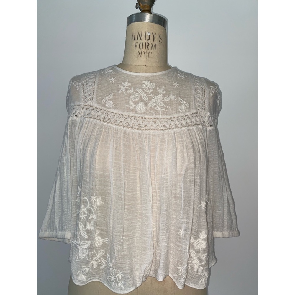 Zara white blouse